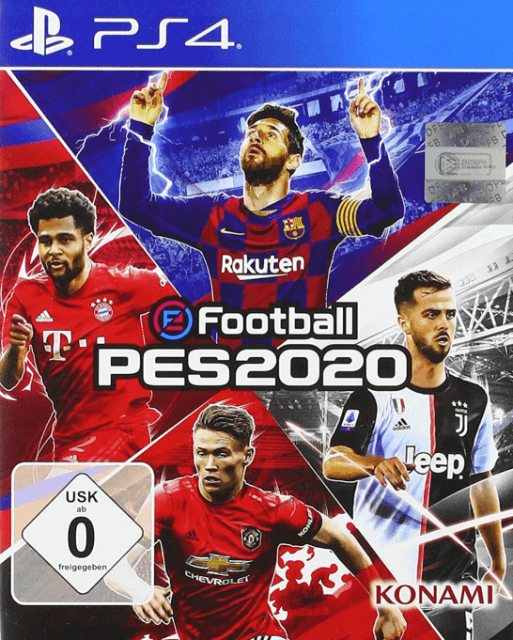 eFootball PES 2021 box art for Playstation 4